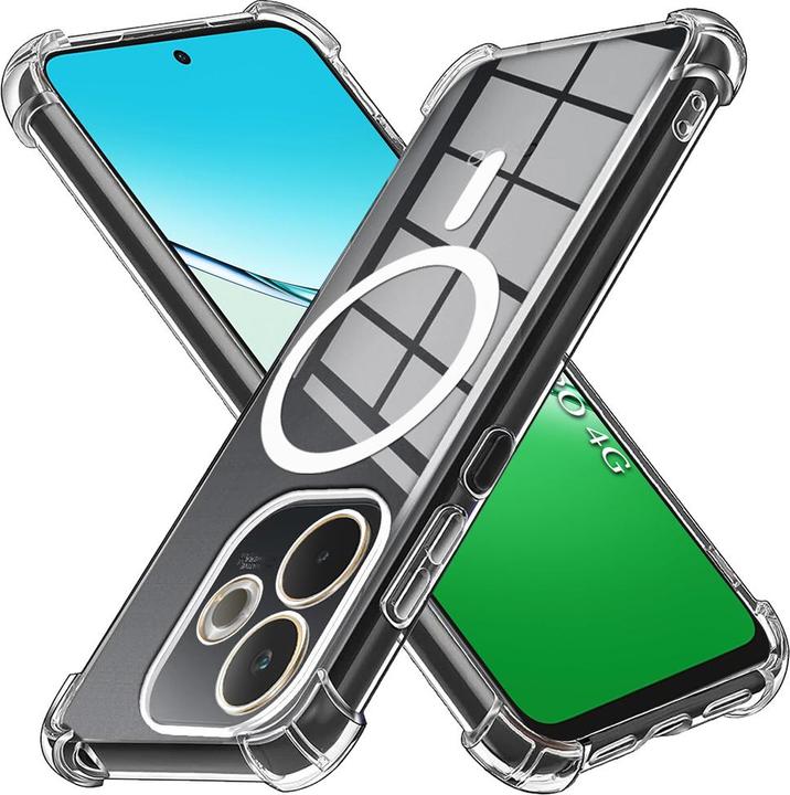 Immagine prodotto Techsuit - Shockproof Clear Silicone MagSafe - Oppo A5 Pro 4G / A5 Pro 5G - Clear