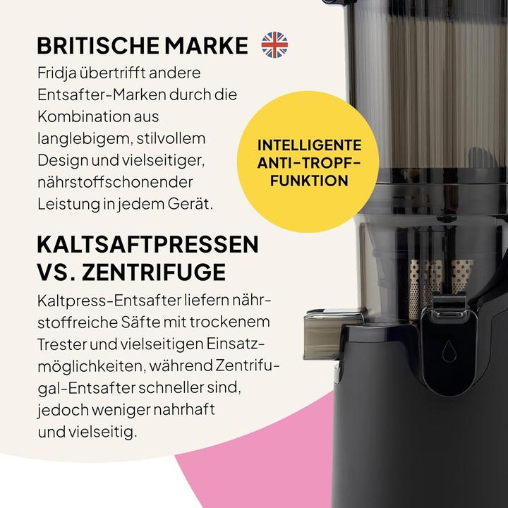 Actual product image Fridja Slow Juicer F2500