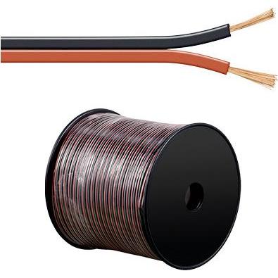 Alcasa SH-LKRS75 (100 m), Lautsprecherkabel, Schwarz, Rot