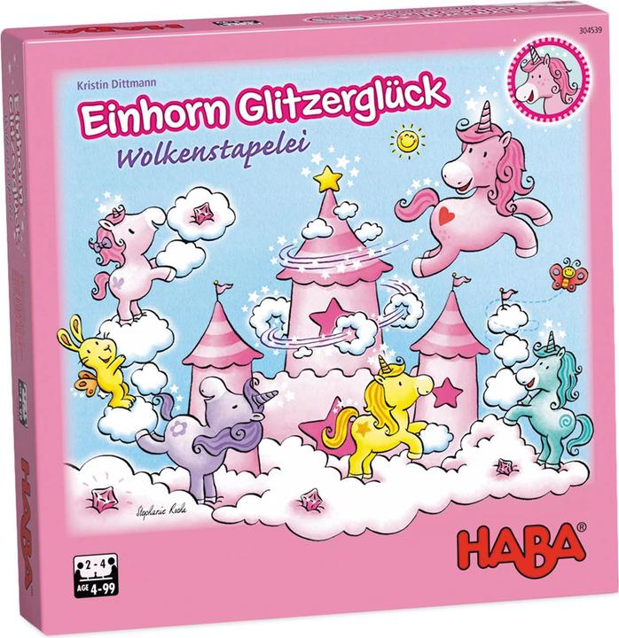 Produktbild Haba Einhorn Glitzerglück (Deutsch, Französisch, Italienisch, Niederländisch, Spanisch, 1 - 4 Spieler)