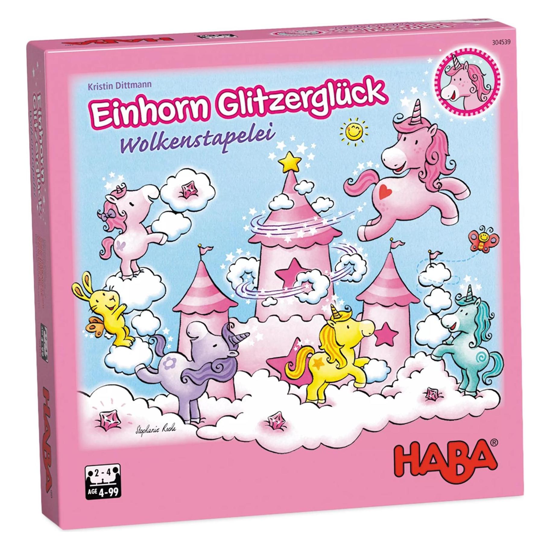 Haba Eenhoorn Glitter Geluk (Duits, Frans, Italiaans, Nederlands, Spaans, 1 - 4 Spelers)