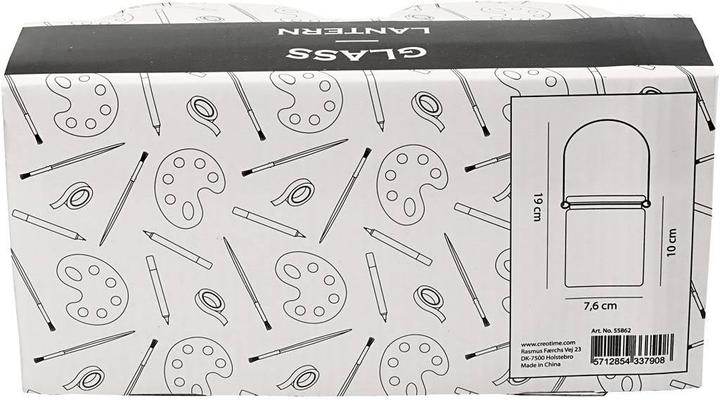 Actual product image Creativ Company Lantern Ø 7.6 x 10 cm, 2 pieces (11 x 8.5 x 22 cm, 2 x)