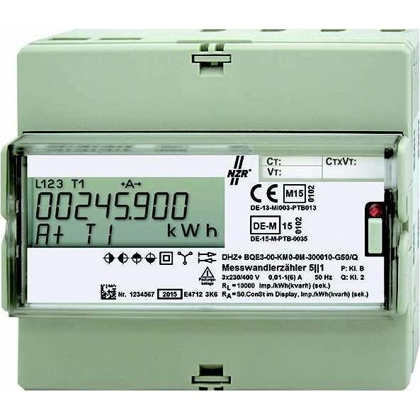 NZR, Energiemessgerät, Hutschienenzähler