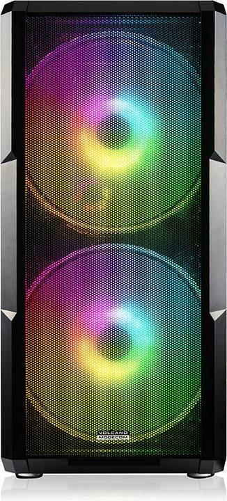 Image du produit Modecom Volcano Amirani ARGB Juoda Boîtier d'ordinateur (ATX, mATX, Mini-ITX)