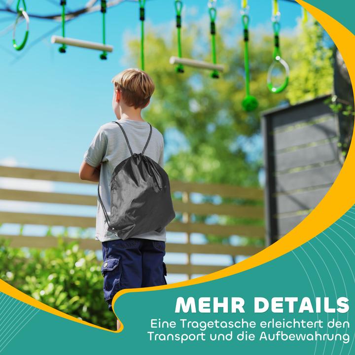 Produktbild Aiyaplay Kinder-Kletterseil-Set Kunststoff, Polyester Grün