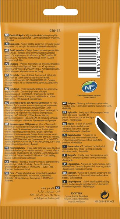 Produktbild Bic Cristal 10er Beutel (Transparent, 10 x)
