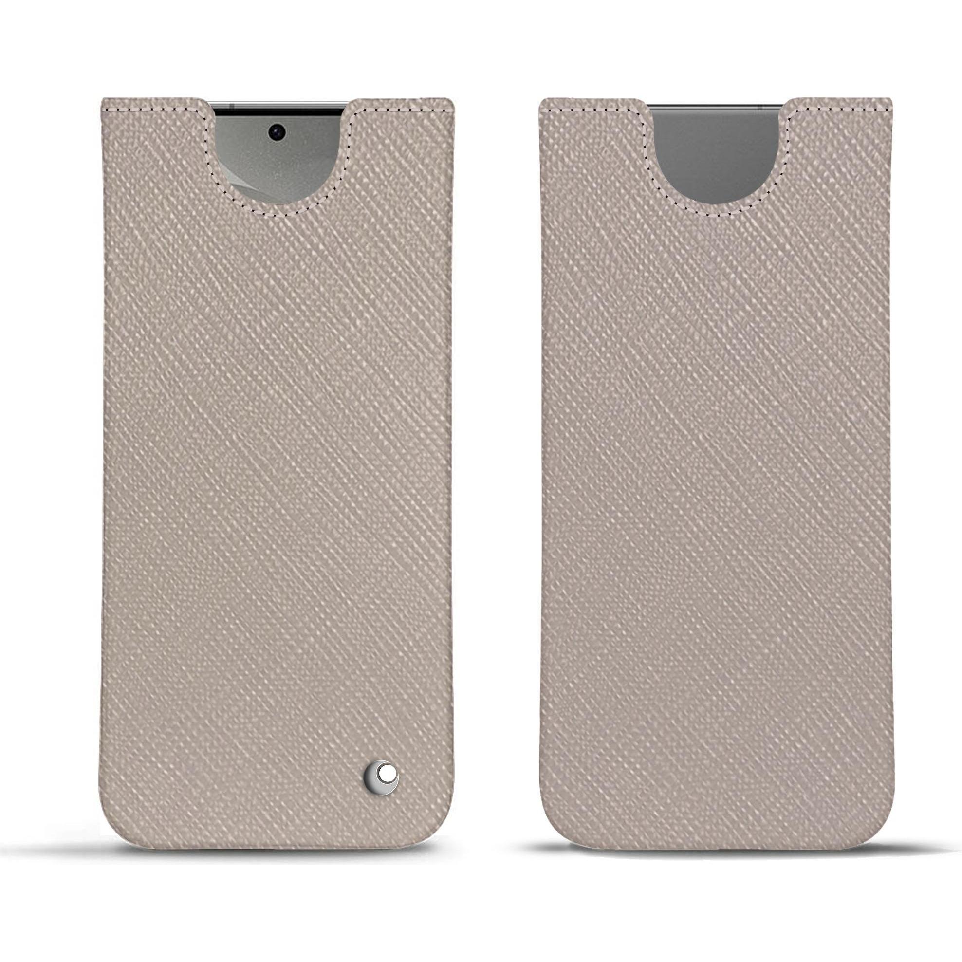 Noreve Lederschutzhülle (Samsung Galaxy S24), Smartphone Hülle, Beige