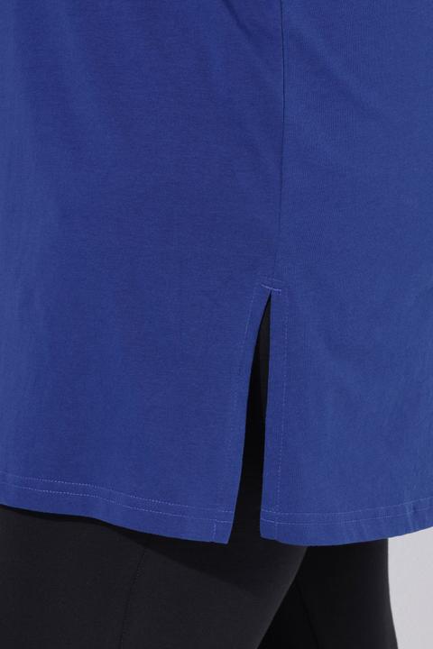 Immagine prodotto Ulla Popken Maglia lunga con scollo a V, maniche a 3/4 e taglio svasato (60)