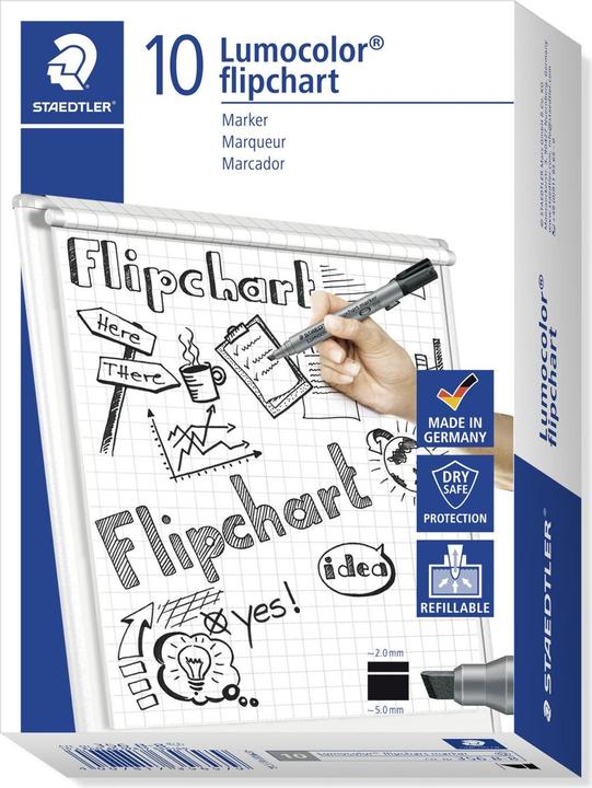 Produktbild Staedtler ® Flipchartmarker Lumocolor® 356 2-5mm grau (Grau, 5 mm, 1 x)