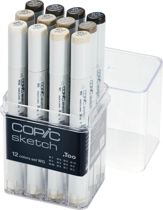 Actual product image Copic Marker sketch, set of 12 "Grey" WG (Grey, 3 mm, 12 x)
