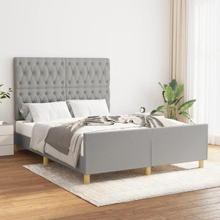 Produktbild vidaXL Bettgestell mit Kopfteil (140 x 190 cm)