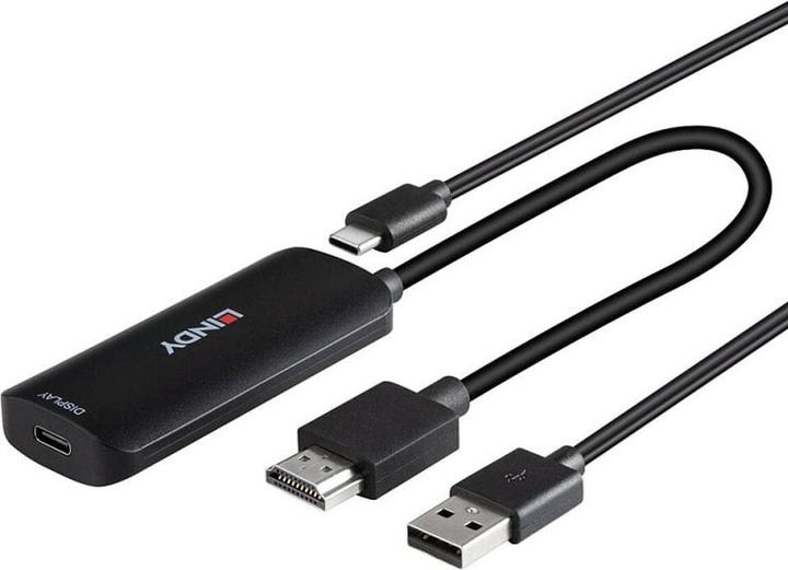 Produktbild Lindy Konverter HDMI auf USB Typ C mit USB STromversorgung (HDMI, USB Typ-C, 20 cm)