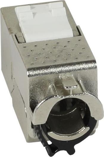 Actual product image Synergy 21 Keystone, module, TP socketRJ45, CAT6A, 500MHz, slim-line, with cable clamp, Synerg (Keystone module)