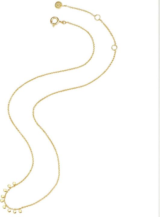 Image du produit Glanzstücke München Femmes argent sterling or jaune 38,0 cm chaîne de base + 5,0 cm d'extension - 30292 (925 argent sterling plaqué or jaune 18 carats, 38 - 43 cm)