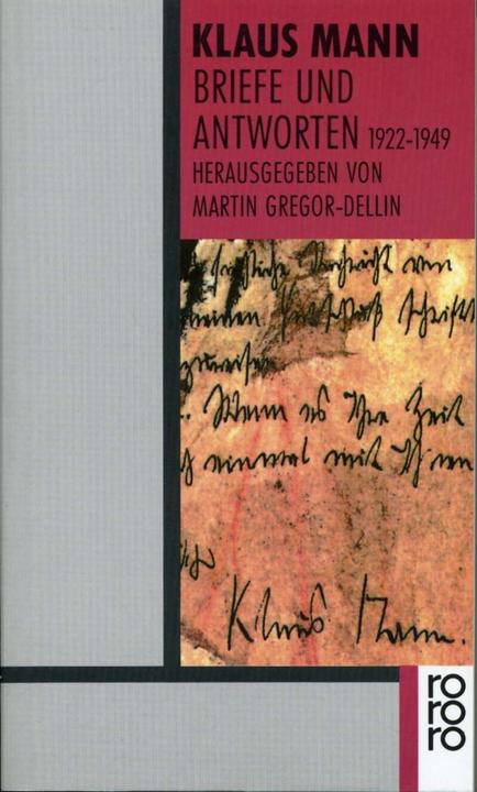 Produktbild Briefe und Antworten 1922 - 1949 (Deutsch, Klaus Mann, 1991)