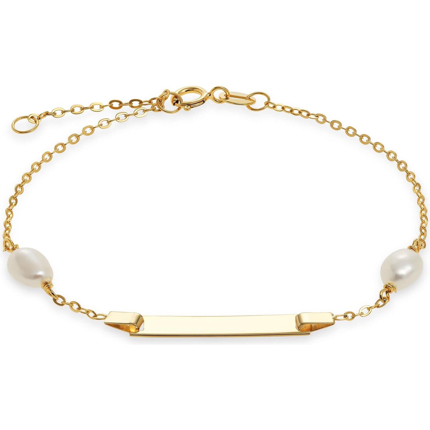Favs, Armschmuck, I.D.-Armband, (19 cm, 375er Gelbgold)