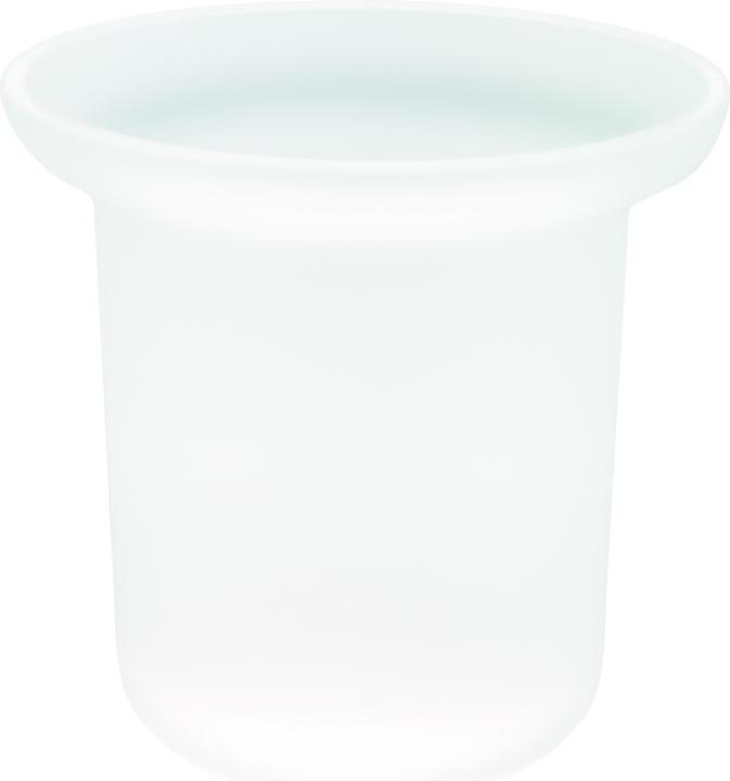 tesa Ersatzglas Toilettenbürstenhalter inkl. Klebelösung ohne Bohren