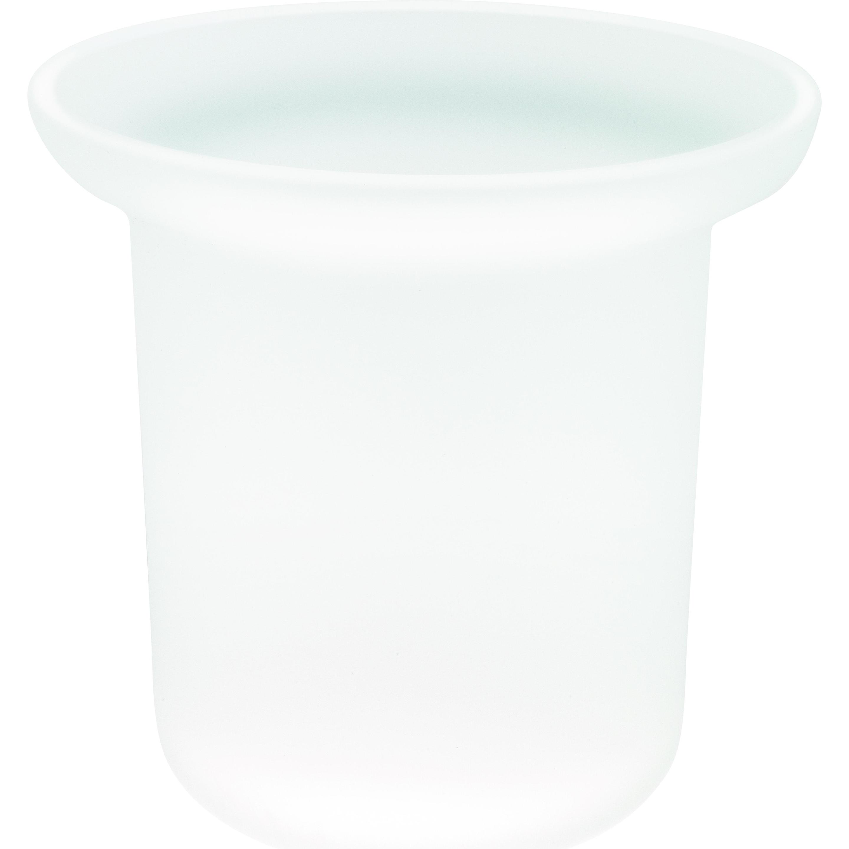 tesa, Toilettenbürste, Ersatzglas Toilettenbürstenhalter inkl. Klebelösung ohne Bohren