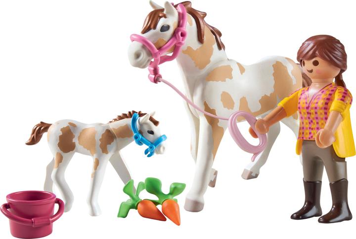 Image du produit Playmobil 71243 Cheval et poulain (71243, Playmobil Country)