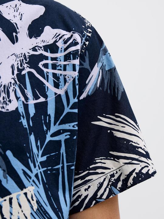 Produktbild Jack & Jones Jjhawaii Aop Shirt Ss Ln (XL)