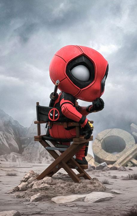 Actual product image Iron Studios Marvel Deadpool & Wolverine Mini Co. PVC Deadpool 13 cm