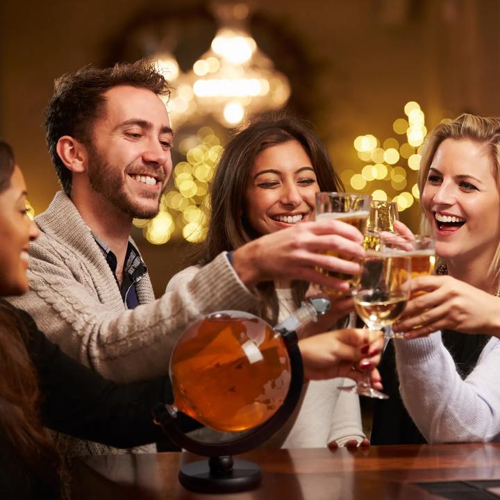 Immagine prodotto Oak & Steel Set di bicchieri da whisky e decanter Globus (1.50 l)