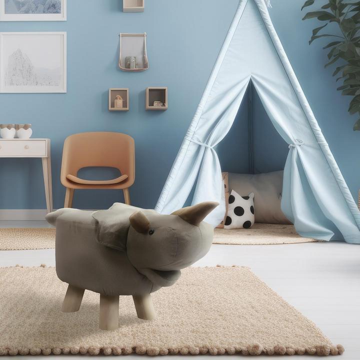 Immagine prodotto HTI-Living Sgabello per bambini Enrik Dino Triceratops (Sgabello per bambini)