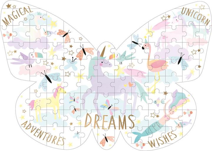 Image du produit ‎Floss & Rock antasy Jigsaw en forme de papillon 80pc avec boîte en forme - 38P3436 (80 pièces)