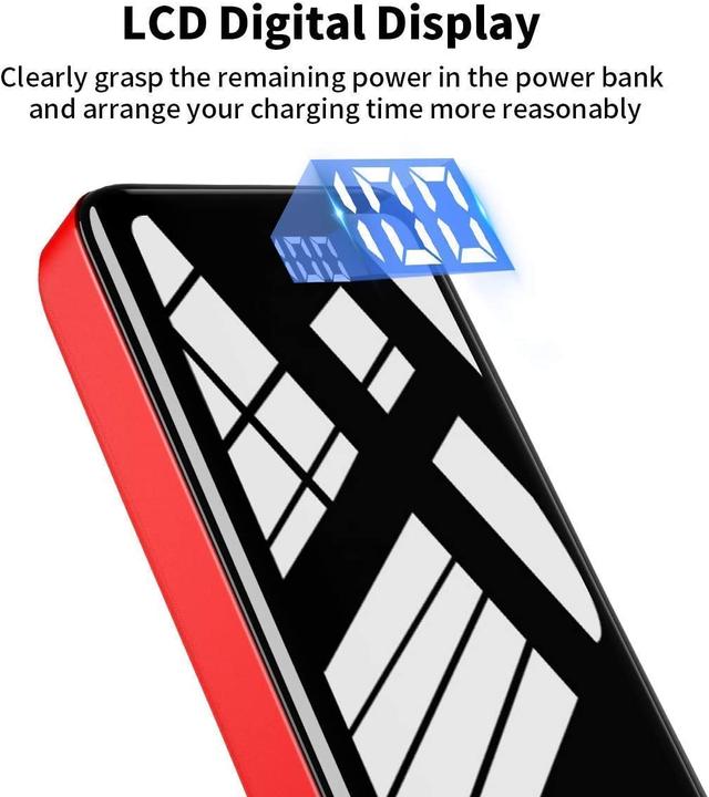 Actual product image Bextoo Powerbank 30000mAh, Red (27000 mAh, 22.50 W, 22.50 Wh)