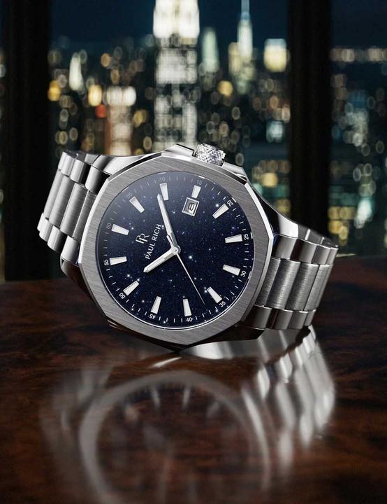 Actual product image Paul Rich PR-46697 Herrenuhr Mercer Aventurine Silver Blue 40,5 mm 5ATM (Analogue wristwatch)