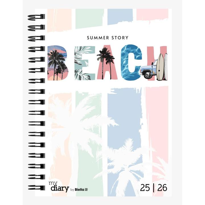 Image du produit Biella Agenda scolaire mydiary Wire-O (12 x 16,5 cm, Multilingue)
