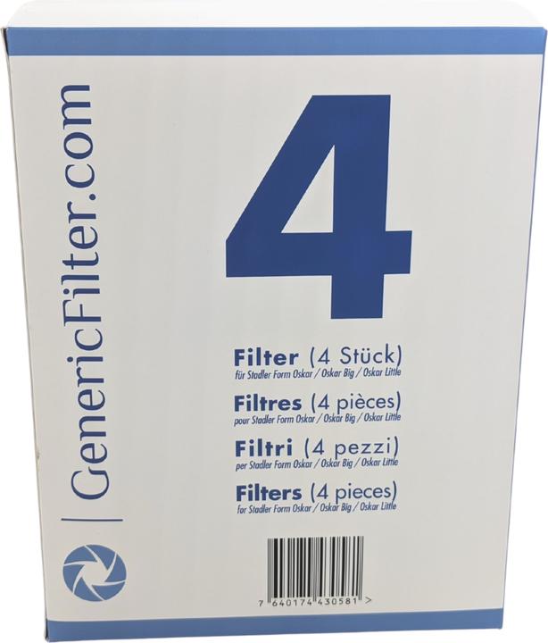Produktbild GenericFilter Ersatzfilter für Stadler Form Oskar / Karl (4 x)