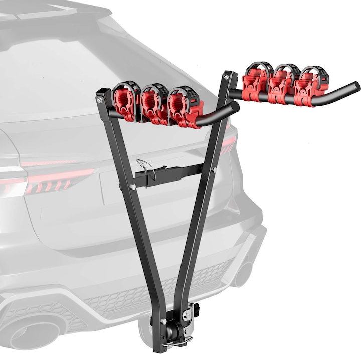 Wiltec Fahrradträger Anhängerkupplung 3 Räder Fahrrad Träger Fahrradhalterung