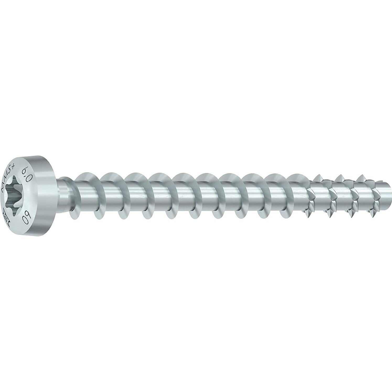 Thumbnail - Heco, Schrauben, Betonschrauben Panhead Multi-Monti 5x30 mm TX20 weiss vz. (200 Schrauben pro Stück)