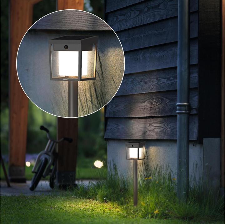 Actual product image Philips Blaise solar outdoor stand light (250 lm, IP44)