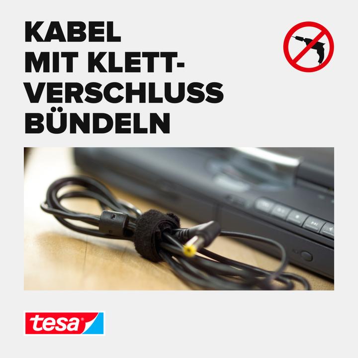 Produktbild tesa On&Off Kabelbinder UNIVERSAL (Klettkabelbinder, 5000 mm, 1 Stk.)