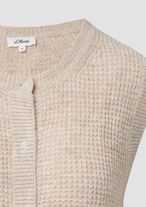 Produktbild s.Oliver Strickjacke Strickweste aus Alpakamix (40)