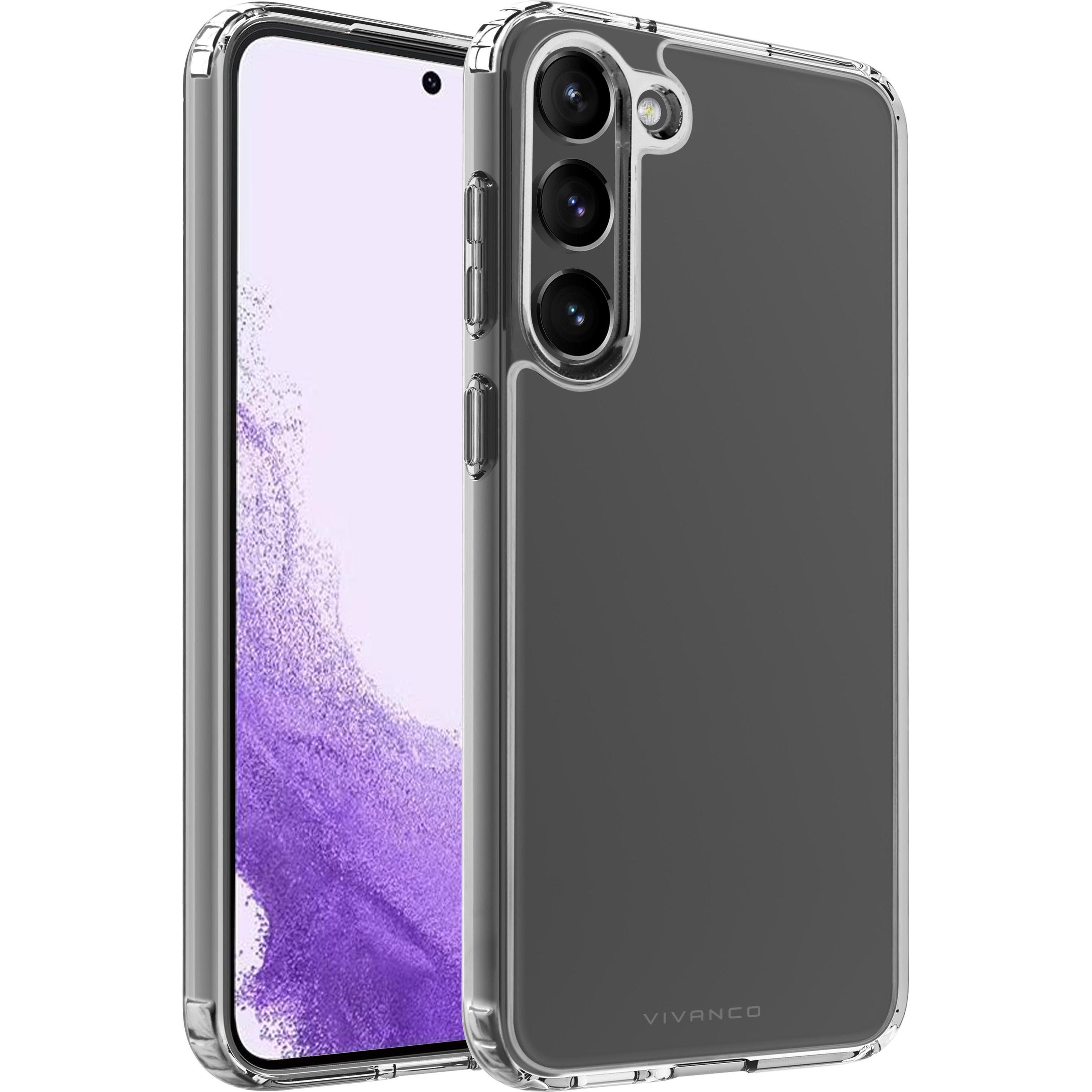 Vivanco Safe and Steady Backcover Samsung Galaxy S23 Transparent (Samsung Galaxy S23+), Smartphone Hülle, Transparent