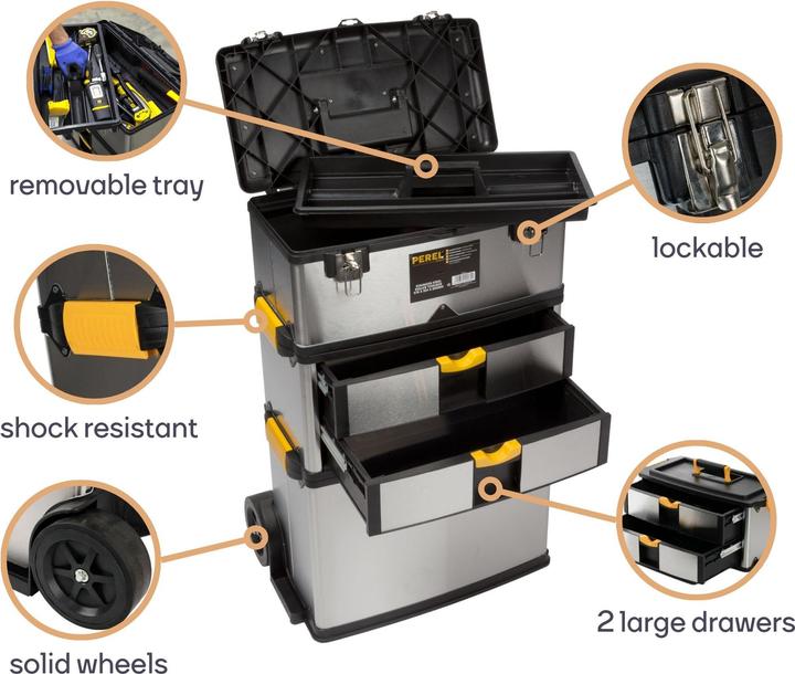 Image du produit Velleman Valise trolley (3 pièces)