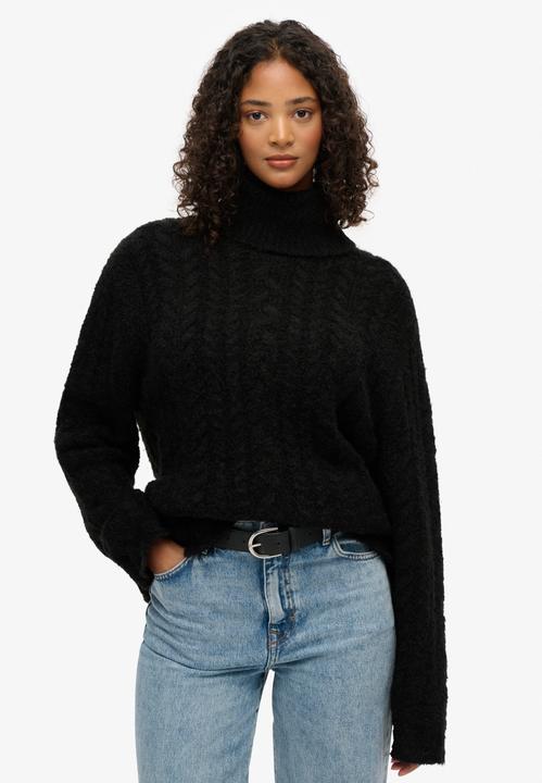 Produktbild Superdry Damen Pullover aus strukturiertem Material mit Rollkragen (M)