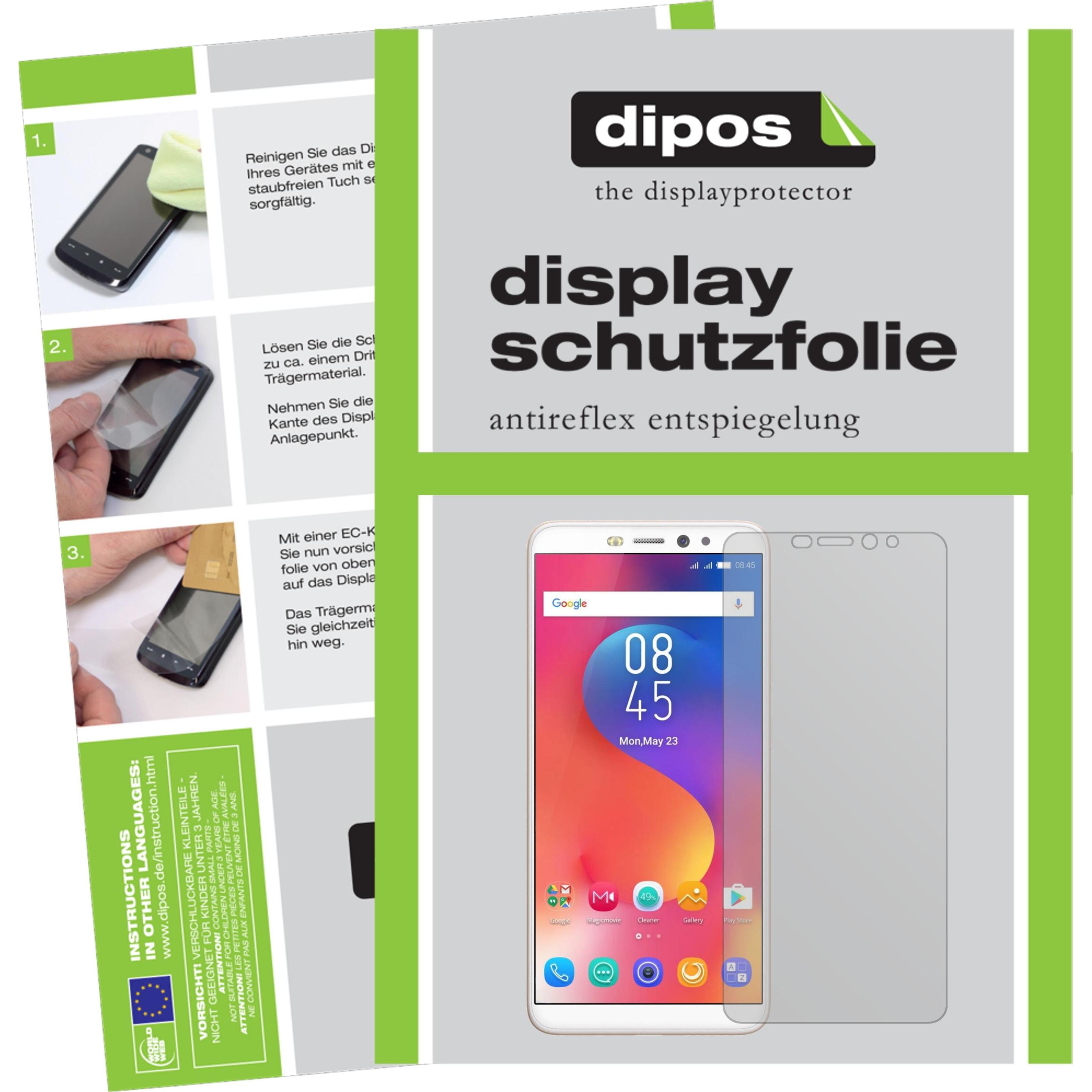 Thumbnail - Dipos Displayschutzfolie Antireflex (2 Stück, Infinix Hot S3), Smartphone Schutzfolie, Transparent
