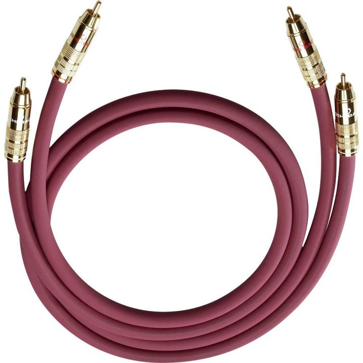 Oehlbach Audio connection cable NF 214 RCA cable,, 0.70 m (0.70 m, Cinch)