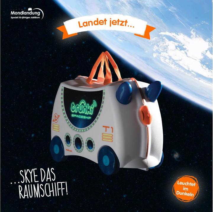 Actual product image Trunki Kids suitcase Skye the spaceship (18 l, Hand luggage (up to 50 litres))