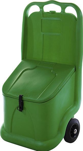 Image du produit eurokraft basic Chariot universel, idéal pour matériaux en vrac, capacité 75 l, vert.