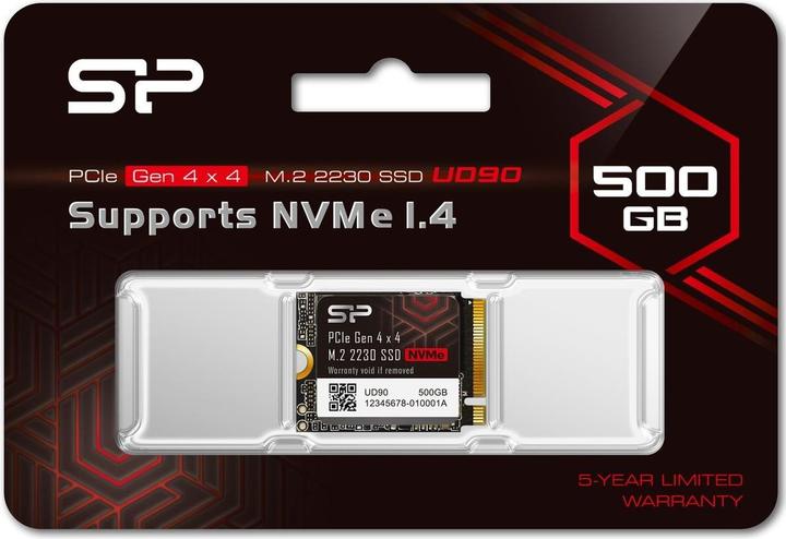 Produktbild Silicon Power Dysk SSD UD90 500GB M.2 2230 PCIe NVMe (500 GB, M.2, M.2 2230)