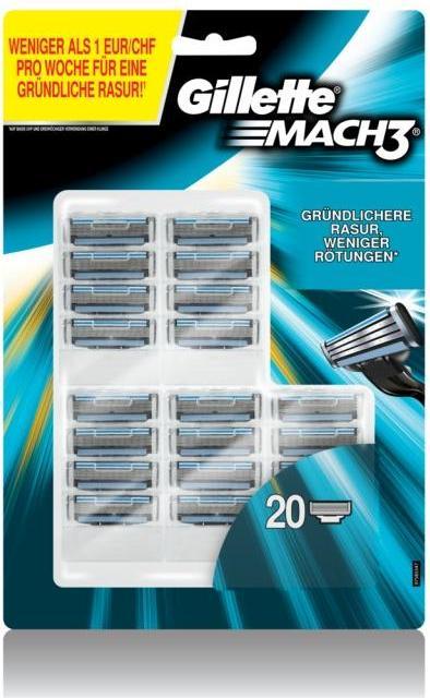 Actual product image Gillette Mach3 (20 x)