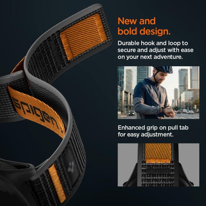 Produktbild Spigen Athlex Air Garmin Quick Release 22 mm Active Black/Orange