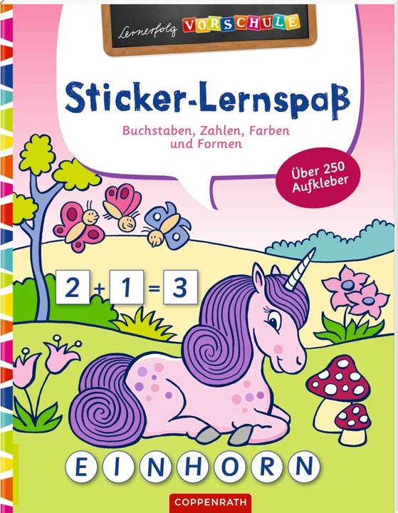 Produktbild Sticker-Lernspass (Feen & Einhörner)