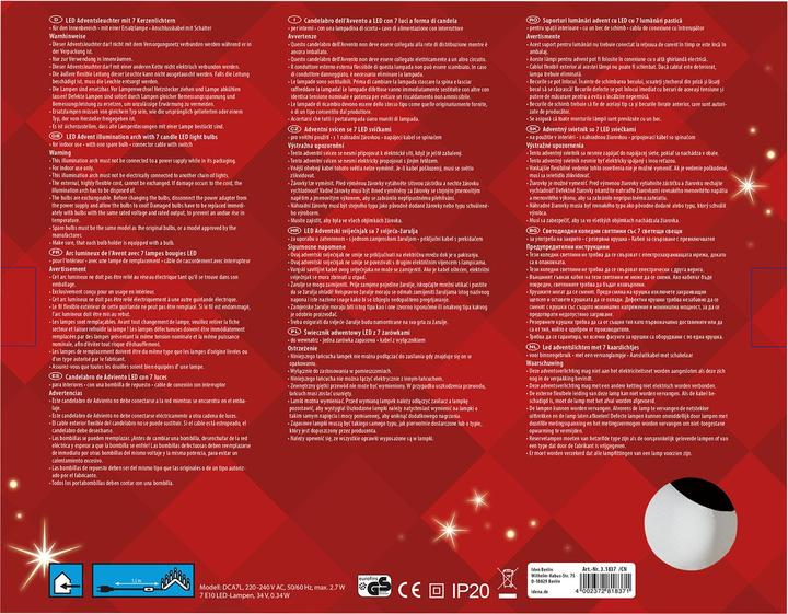 Actual product image Idena Advent chandelier LED decorative light white (55 cm, 1 x)