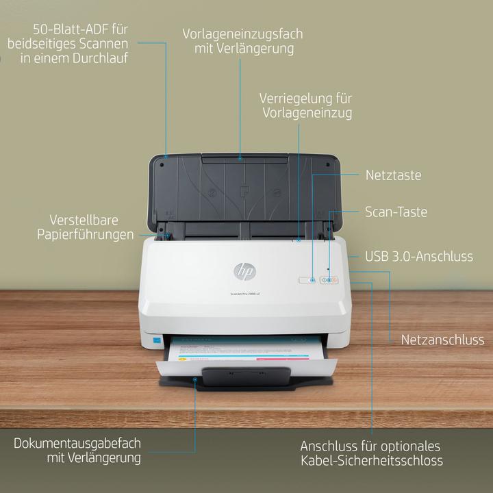 Produktbild HP Scanjet Pro 2000 S2 (USB)